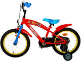 Paw Patrol Kinderfahrrad - Jungen - 16 Zoll - Rot Blau