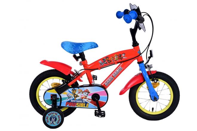 Volare Paw Patrol 12-Zoll-Kinderfahrrad Blau mit zwei Handbremsen - Sicherheit, Komfort und Spaß für jedes Kind!
