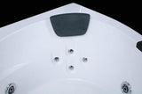 PureHaven Whirlpool 140x140 cm Wasserfall Heizung Lichttherapie Soundsystem Reinigungsprogramm Bluetooth-Soundsystem