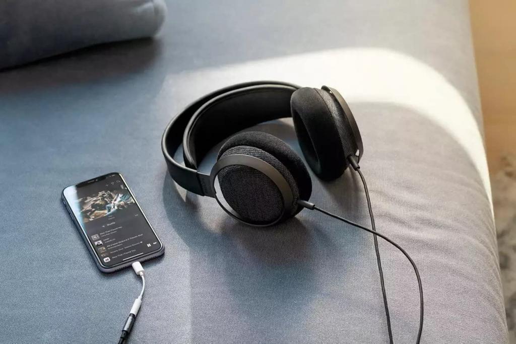 Philips Fidelio X3/00 Over Ear KopfhÃ¶rer an Smartphone angeschlossen