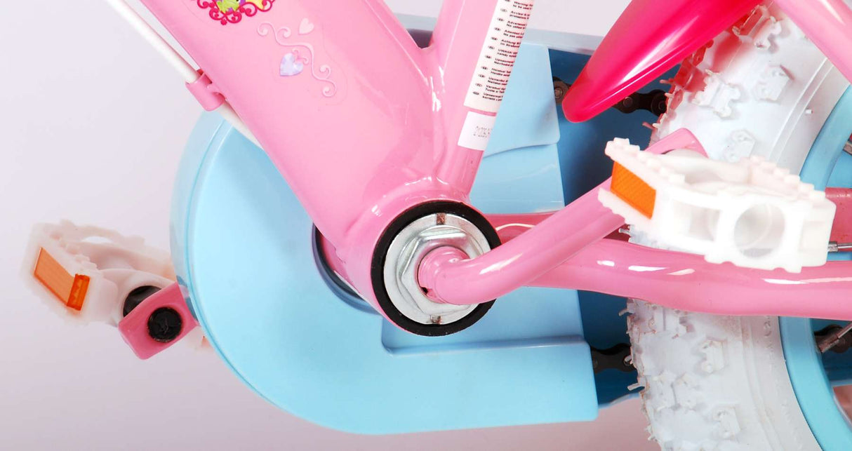 Disney Princess Kinderfahrrad - Mädchen - 12 Zoll - Rosa - Zwei Handbremsen