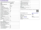 Produktdatenblatt