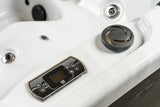 PureHaven American Outdoor-Whirlpool 215x215 cm 5 Personen Rücken- Gesäß- Nacken- & Fußreflexzonenmassage Filtersystem Wasserfall 1650 L