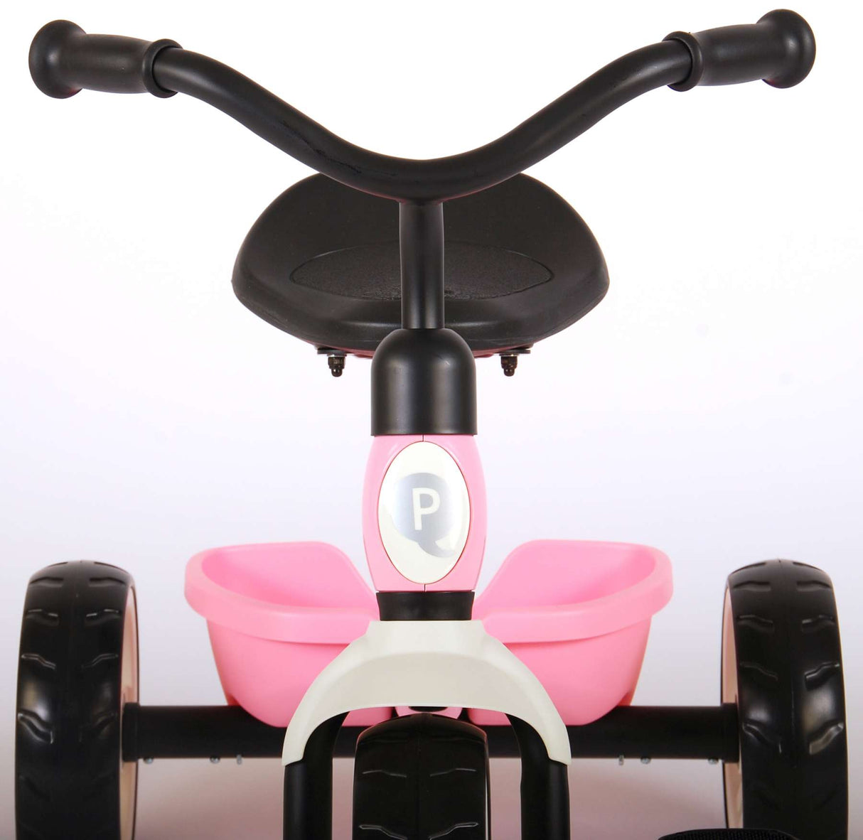 B-WARE - QPlay Elite-Dreirad Rosa - Verstellbarer Sitz, Lenkrad und starke EVA-Räder, faltbar und praktisch, 2-6 Jahren