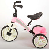 B-WARE - QPlay Elite-Dreirad Rosa - Verstellbarer Sitz, Lenkrad und starke EVA-Räder, faltbar und praktisch, 2-6 Jahren