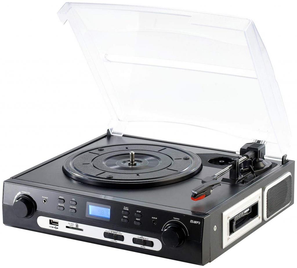 Q-Sonic UPL-855.MP3 Plattenspieler und Digitalisierer Schallplatten- und MC+ Audio Restaurator Pro 10