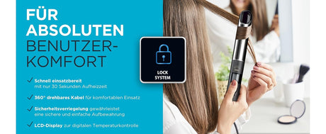 Alle wichtigen Angaben über den Benutzerkomfort und Glätteisen in der Benutzung