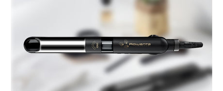 Rowenta 2in1 Haarglätter seitlich liegend mit verschwommenden Hintergrund