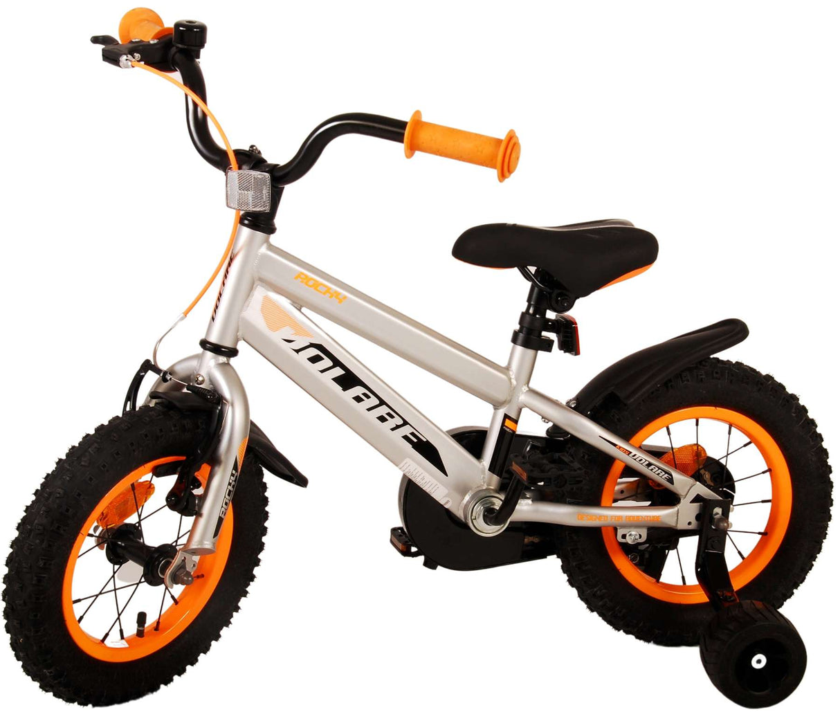 Volare Rocky Kinderfahrrad - Jungen - 12 Zoll - Grau