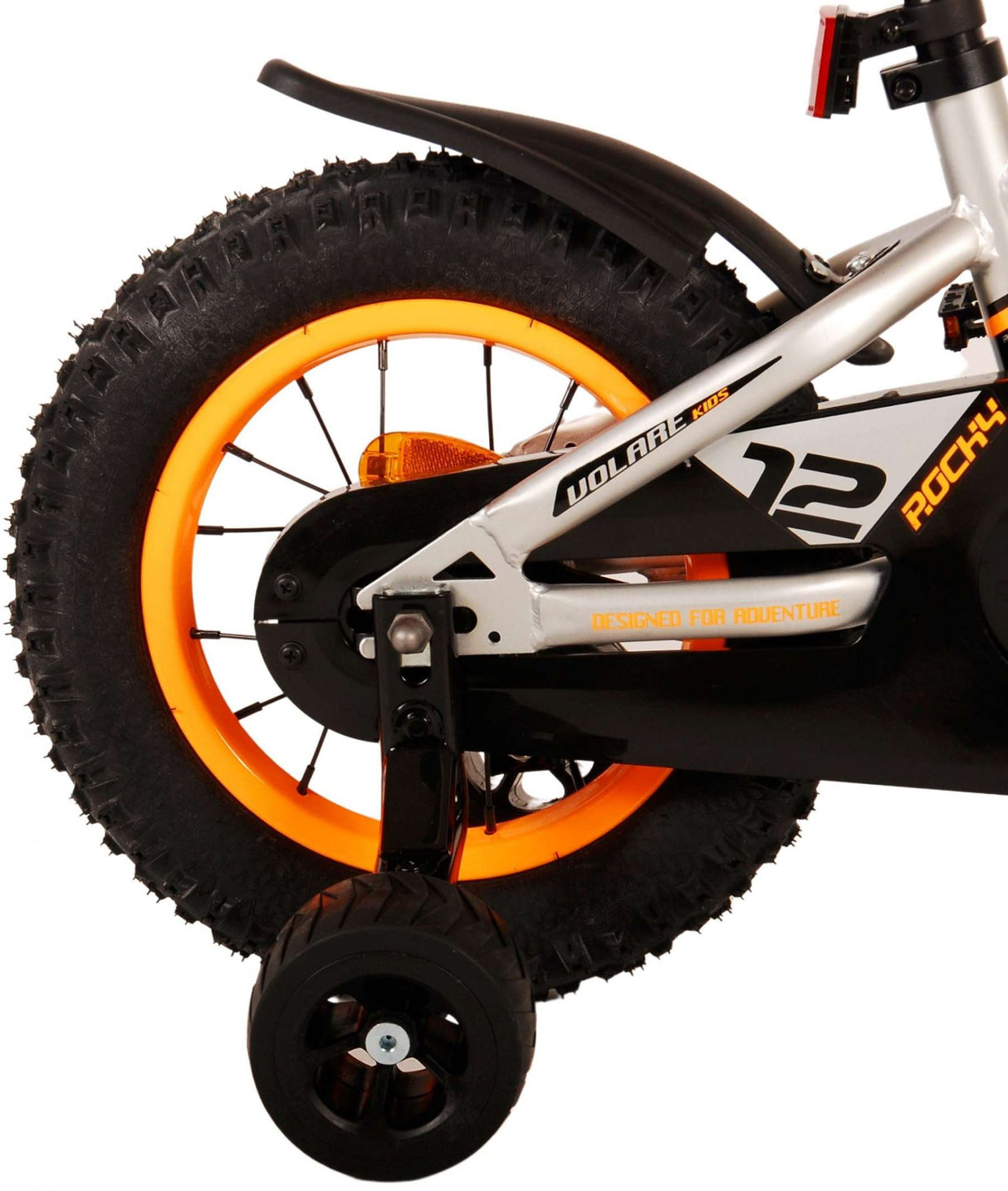 Volare Rocky Kinderfahrrad - Jungen - 12 Zoll - Grau