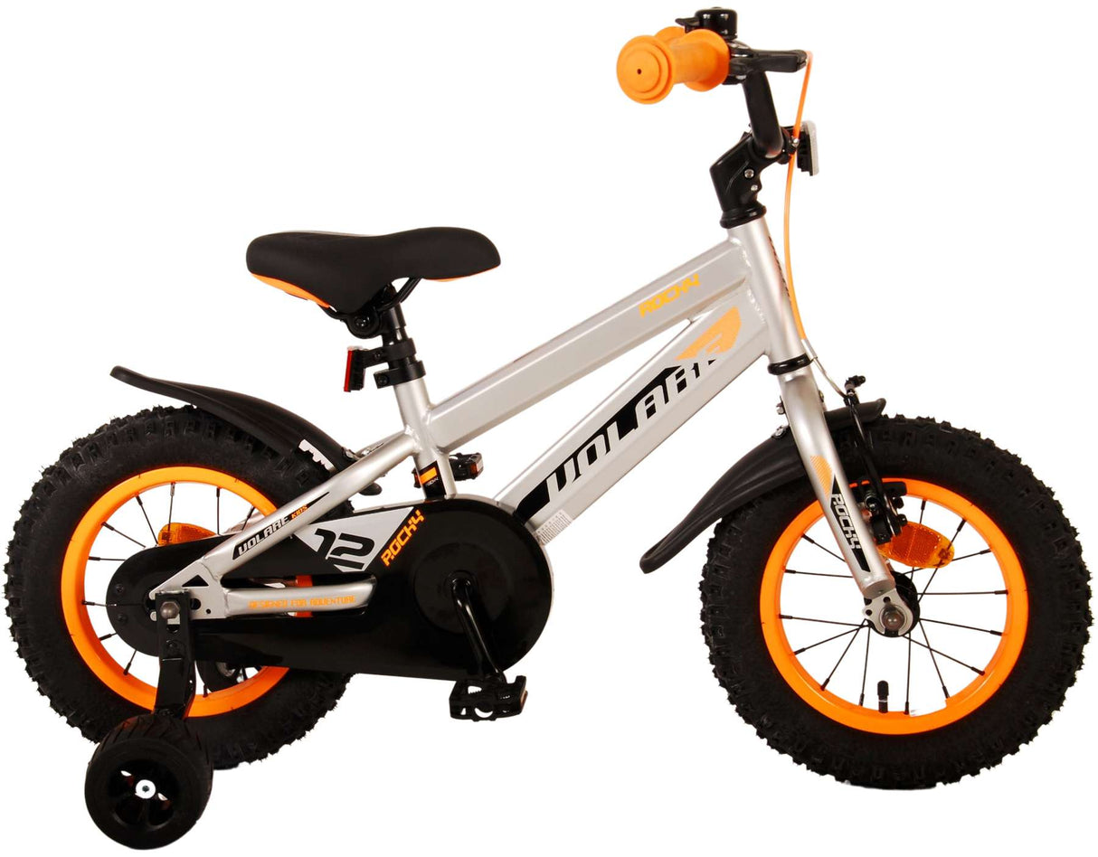 Volare Rocky Kinderfahrrad - Jungen - 12 Zoll - Grau