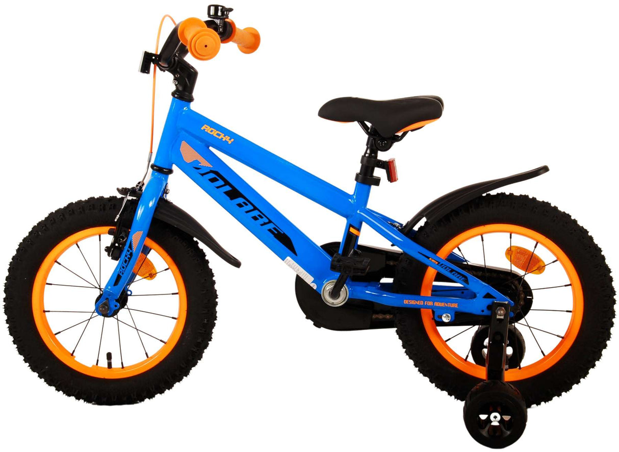 Volare Rocky Kinderfahrrad - Jungen - 14 Zoll - Blau