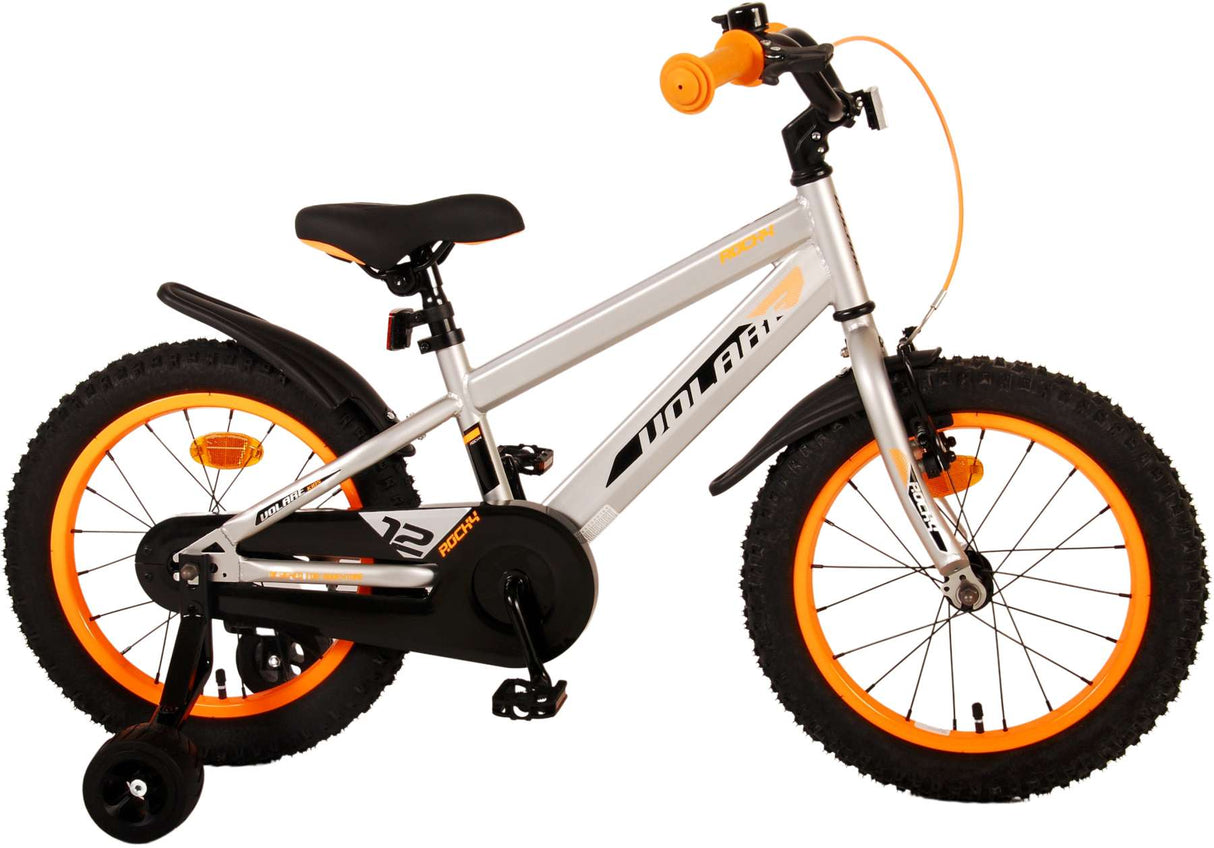 Volare Rocky Kinderfahrrad - Jungen - 16 Zoll - Grau