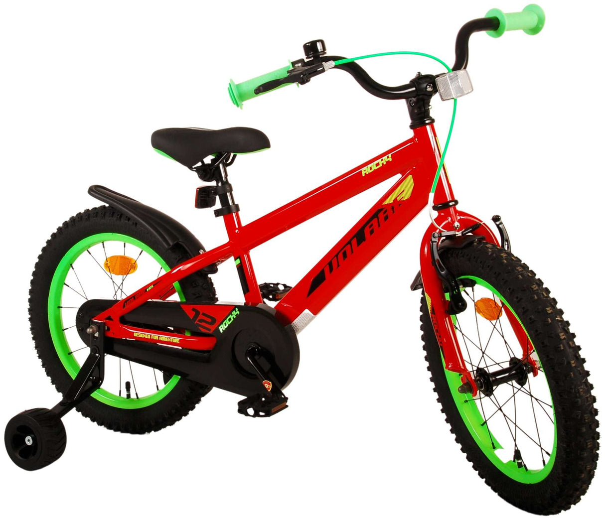 Volare Rocky Kinderfahrrad - Jungen - 16 Zoll - Rot