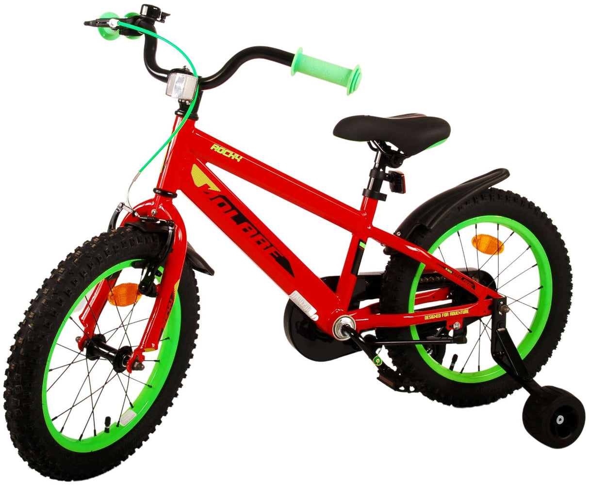 Volare Rocky Kinderfahrrad - Jungen - 16 Zoll - Rot