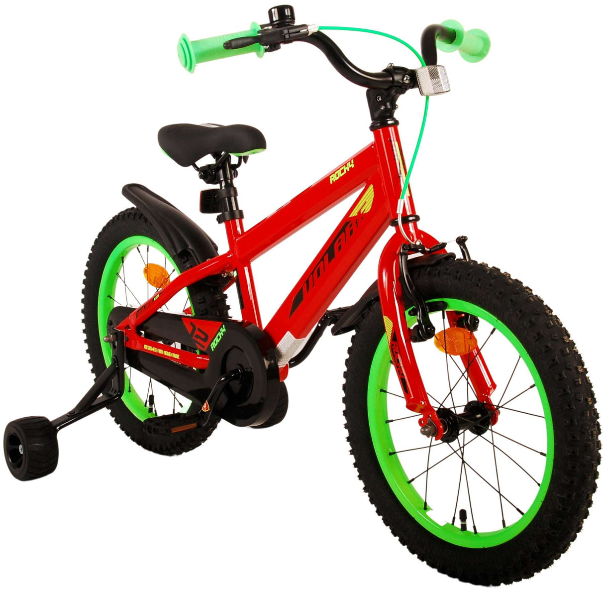 Volare Rocky Kinderfahrrad - Jungen - 16 Zoll - Rot
