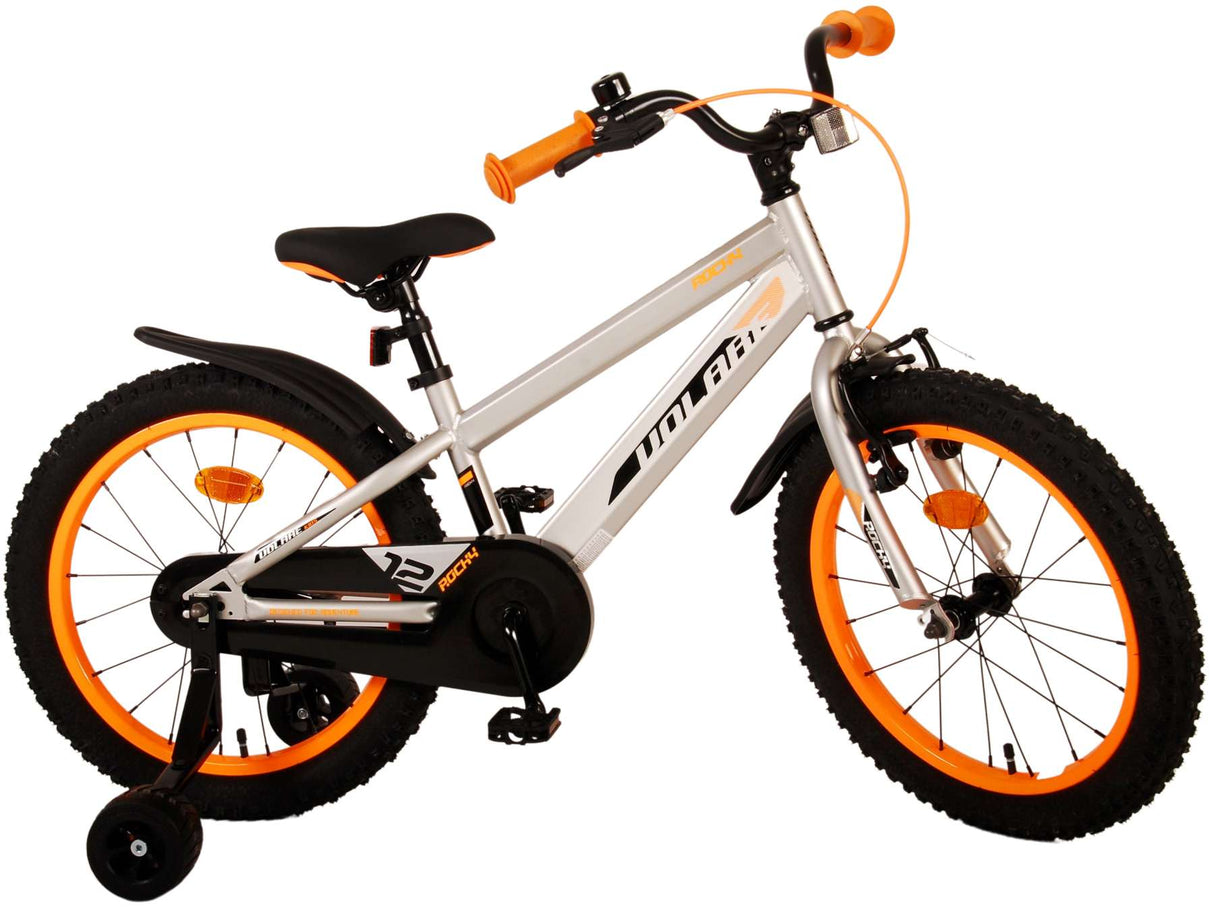 Volare Rocky Kinderfahrrad - Jungen - 18 Zoll - Grau