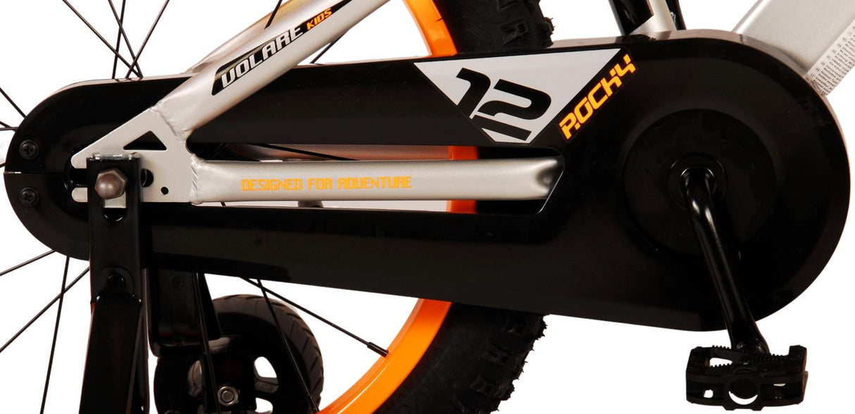 Volare Rocky Kinderfahrrad - Jungen - 18 Zoll - Grau