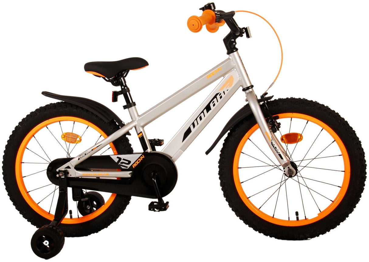 Volare Rocky Kinderfahrrad - Jungen - 18 Zoll - Grau