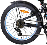 Volare Rocky Kinderfahrrad - 20 Zoll - Schwarz Blau - 95% fertig - 6 speed - Prime Collection
