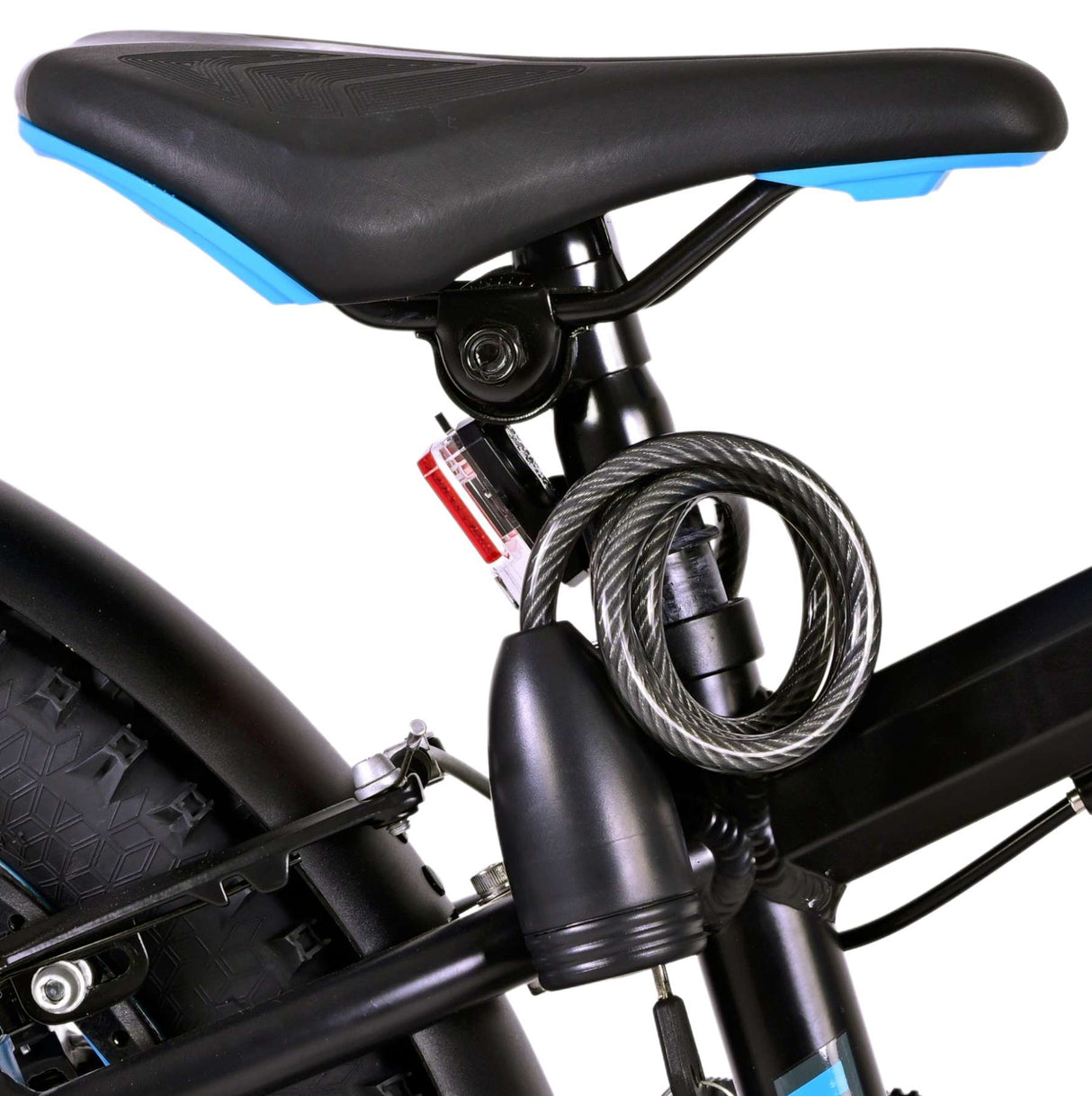 Volare Rocky Kinderfahrrad - 20 Zoll - Schwarz Blau - 95% fertig - 6 speed - Prime Collection