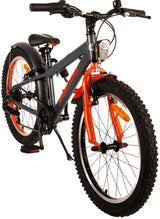 Volare Rocky Kinderfahrrad - 20 Zoll - Grau Orange - 6 speed - Prime Collection
