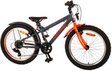 Volare Rocky Kinderfahrrad - 20 Zoll - Grau Orange - 6 speed - Prime Collection