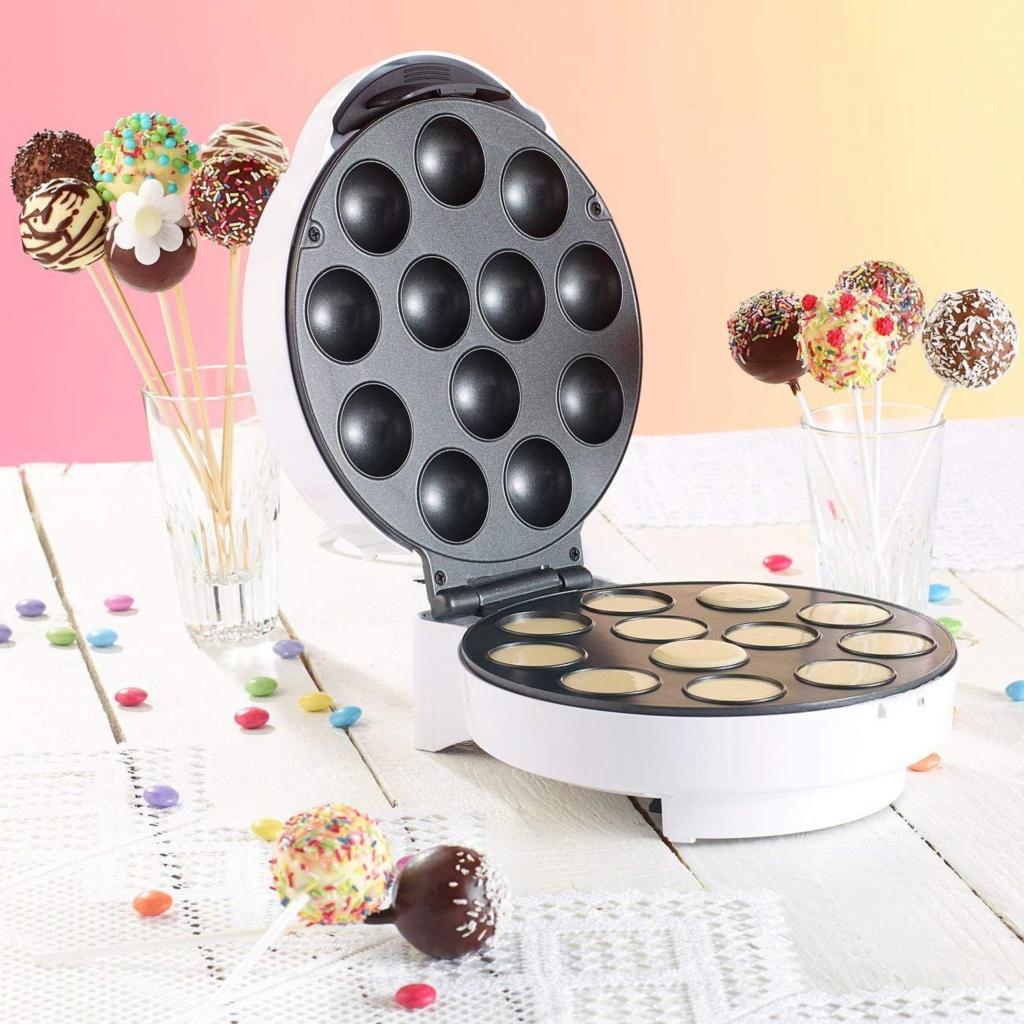 Rosenstein & Söhne Cake Pop Maker für 12 Miniküchlein 750 Watt antihaftbeschichtet