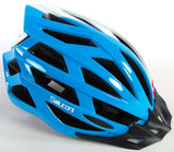 Salutoni Damen-Fahrradhelm - Blau Weiß Rosa - 58-61 cm