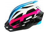 Salutoni Damen-Fahrradhelm - Blau Weiß Rosa - 58-61 cm