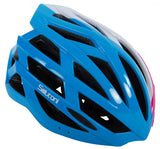 Salutoni Damen-Fahrradhelm - Blau Weiß Rosa - 58-61 cm