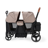 BabyTrold Adventure Bollerwagen für Kinder 2-Sitzer faltbar mit XXL-Verdeck