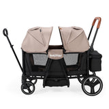 BabyTrold Adventure Bollerwagen für Kinder 2-Sitzer faltbar mit XXL-Verdeck