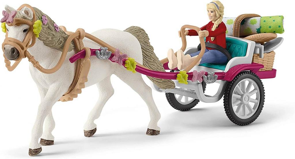 Schleich Spielfigur Horse Club Kutsche fÃ¼r Pferdeshow in Bewegung