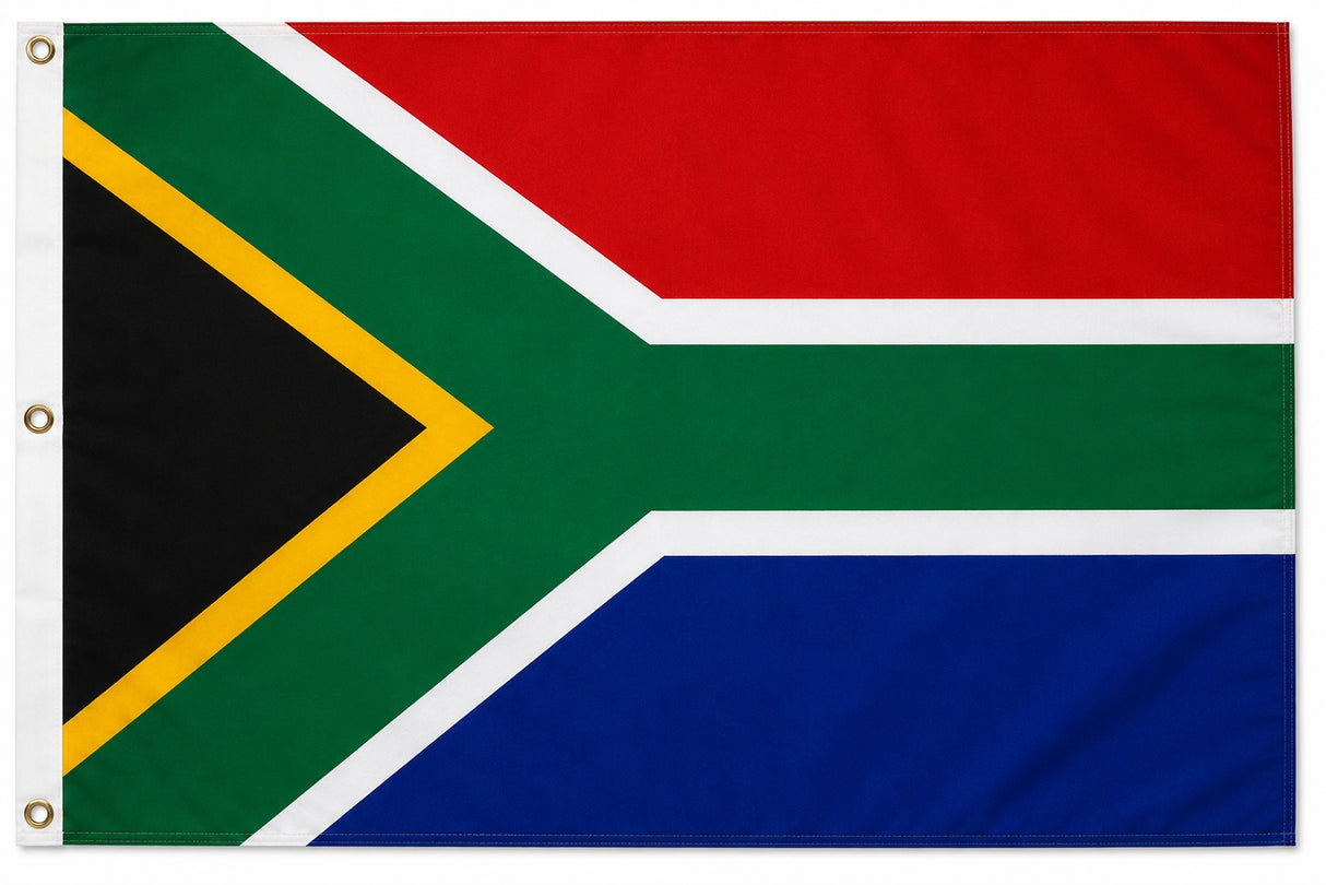 Flagge Südafrika 90 x 150 cm Fahne mit 2 Ösen 100g/m² Stoffgewicht Hissflagge Hissen