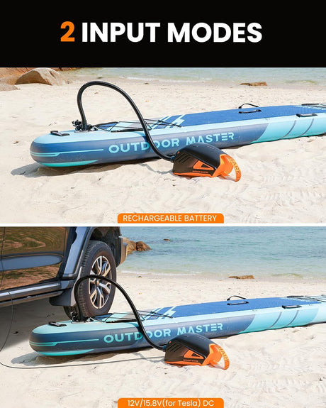 Outdoormaster Shark 3 hat 2 Stromversorgungsarten