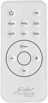 Sichler Keramik Wandheizlüfter LV-820.w ZX-7108 mit digitalem Thermostat, Oszillation, 2.000 W