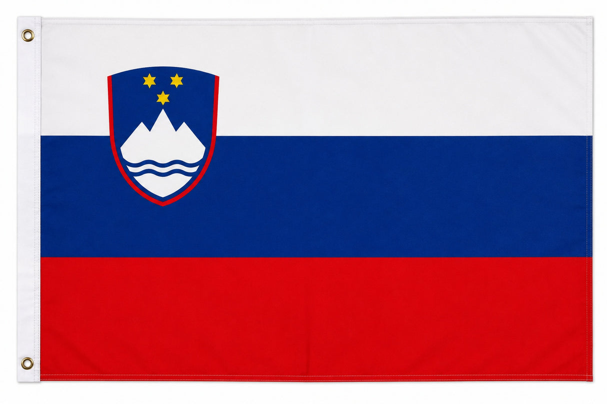 XXL Flagge Slowenien 250 x 150 cm Fahne mit 3 Ösen 100g/m² Stoffgewicht Hissflagge