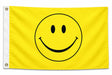 Flagge SMILEY gelb 90 x 150 cm mit 2 Messingösen