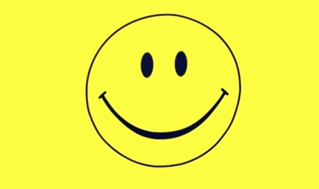 Flagge SMILEY gelb 90 x 150 cm mit 2 MessingÃ¶sen