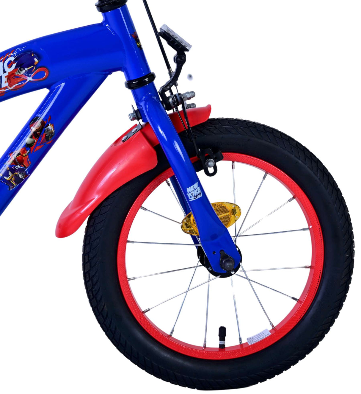 Volare Sonic Prime Kinderfahrrad für Jungen - 14 Zoll in Blau und Rot