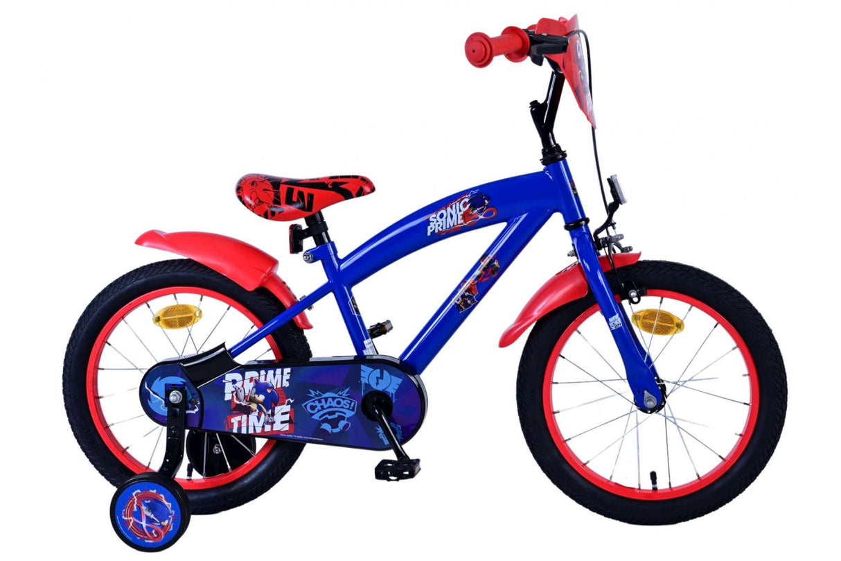 Volare Sonic Prime Kinderfahrrad für Jungen - 16 Zoll in Blau und Rot