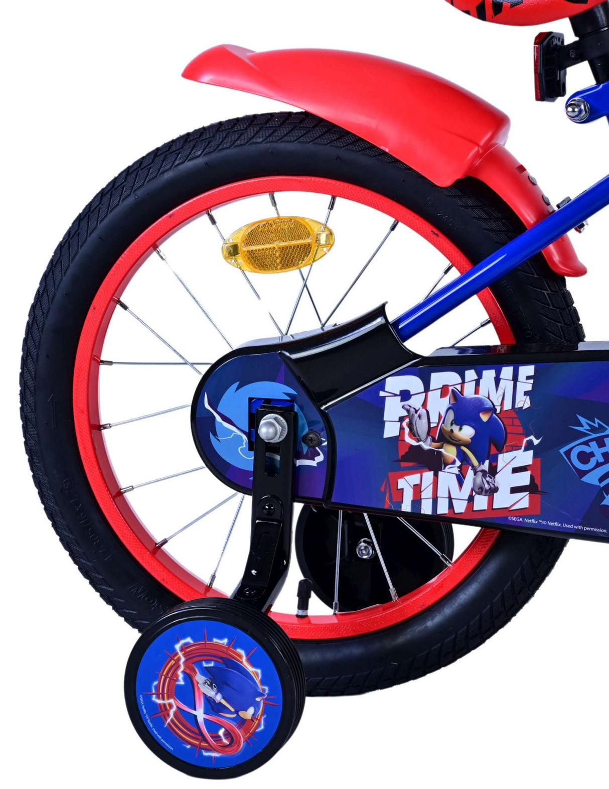 Volare Sonic Prime Kinderfahrrad für Jungen - 16 Zoll in Blau und Rot