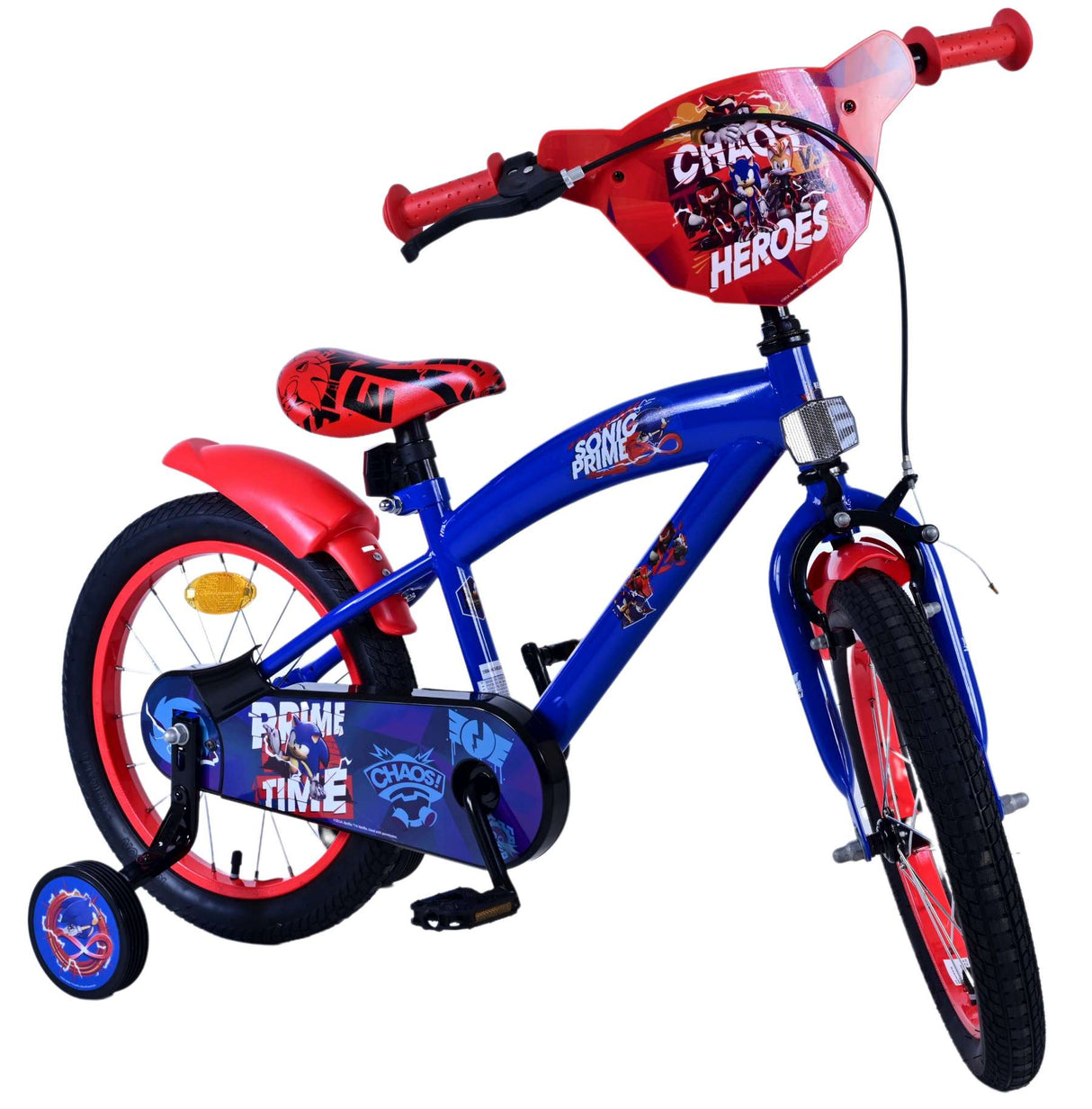 Volare Sonic Prime Kinderfahrrad für Jungen - 16 Zoll in Blau und Rot