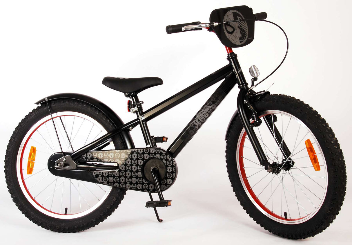 Volare Spider-Man - Kinderfahrrad - Jungen - 20 Zoll - Mattschwarz