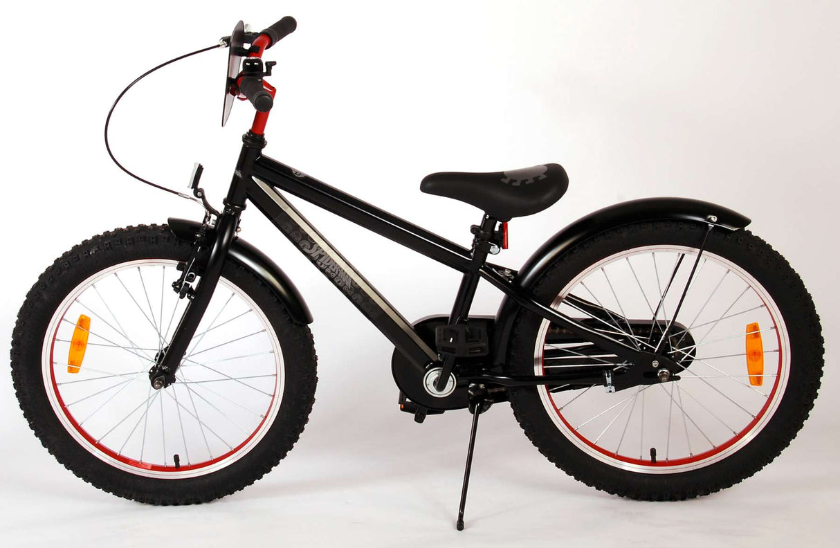 Volare Spider-Man - Kinderfahrrad - Jungen - 20 Zoll - Mattschwarz