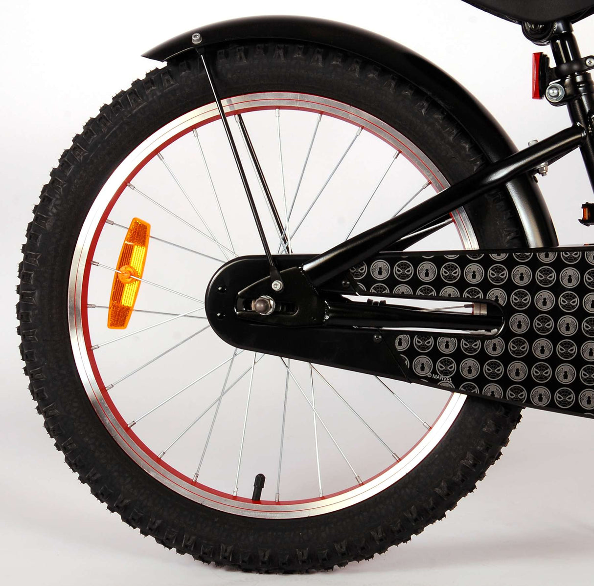 Volare Spider-Man - Kinderfahrrad - Jungen - 20 Zoll - Mattschwarz
