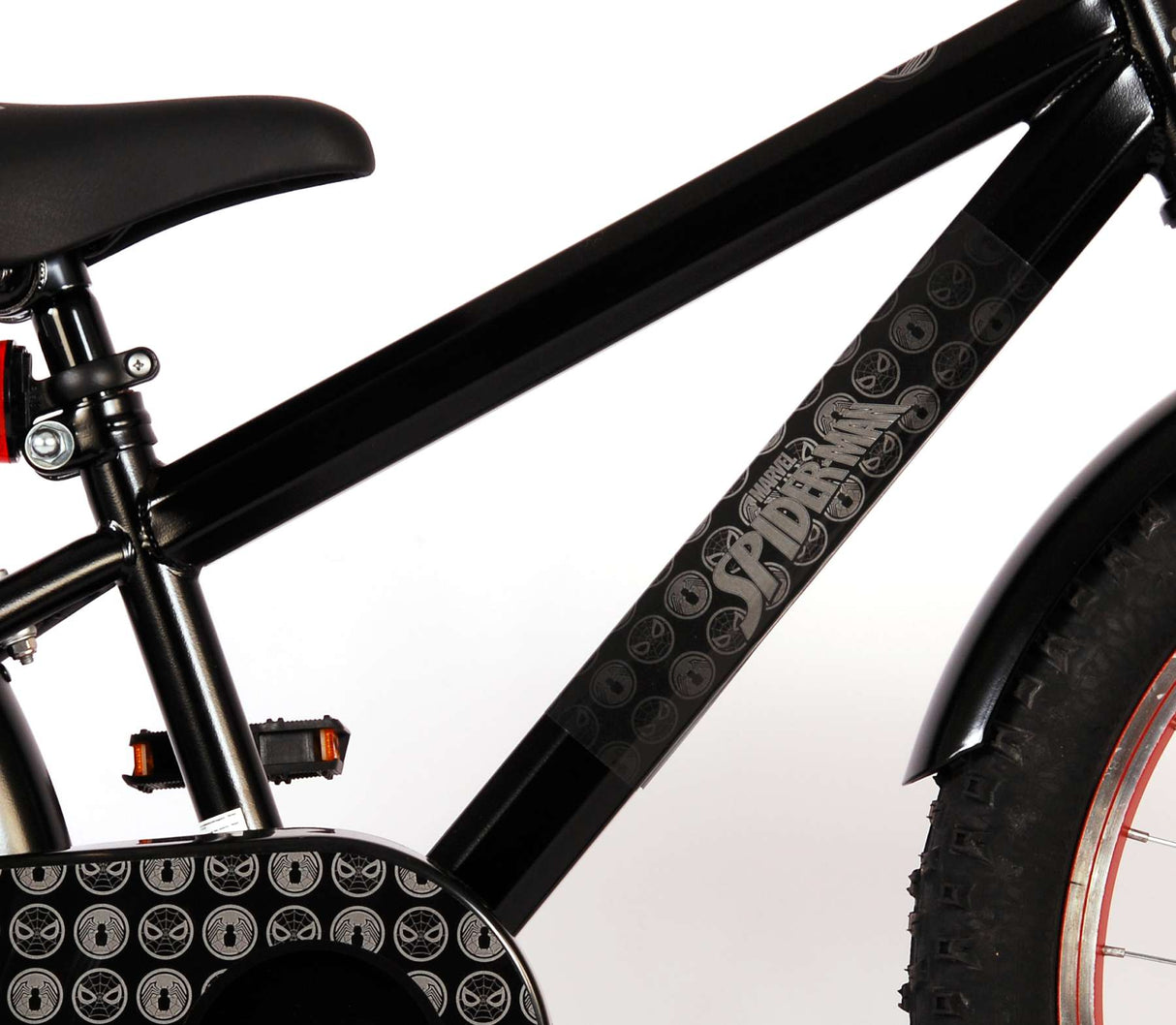 Volare Spider-Man - Kinderfahrrad - Jungen - 20 Zoll - Mattschwarz