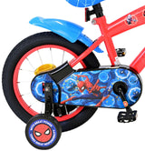 Volare Marvel Spider-Man Kinderfahrrad für Jungen - 14 Zoll in Rot/Blau