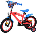 Volare Marvel Spider-Man Kinderfahrrad für Jungen - 14 Zoll in Rot/Blau